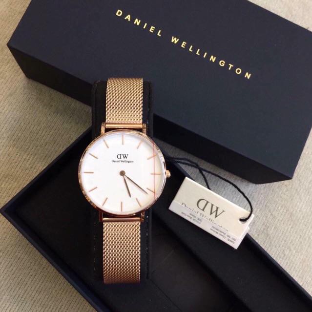 [ Siêu Sale Tặng Cuff DW ] Đồng Hồ Daniel Wellington Nữ 32mm - Petite Melrose DW00100163 Full Box 