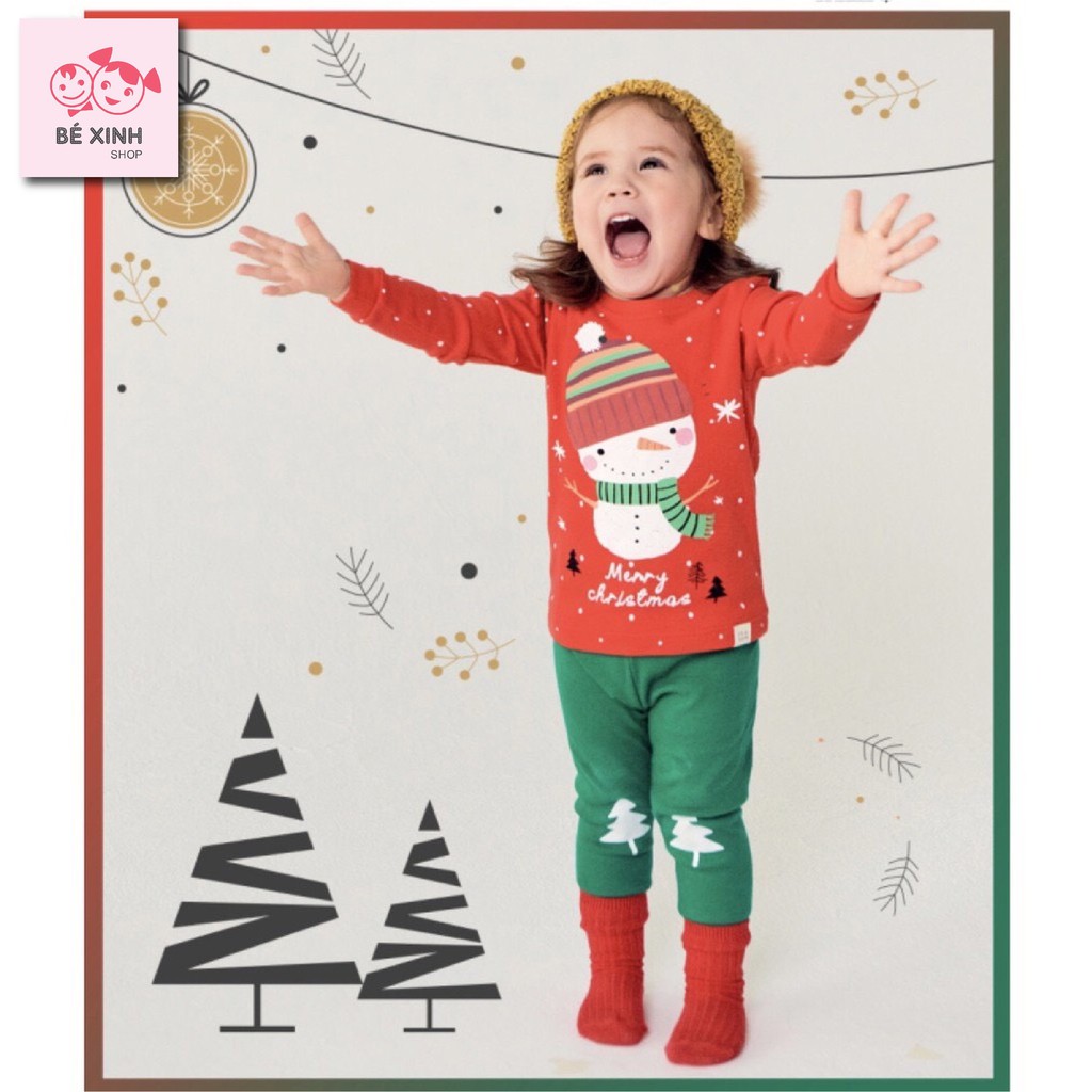 Áo quần bộ đồ noel giáng sinh cho bé trai bé gái Minky Mom [Chuẩn 100% cotton] Quần áo đồ ông già noel giáng sinh trẻ em