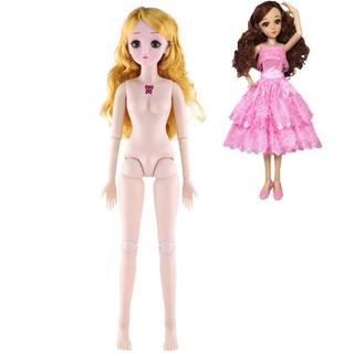 Búp Bê BJD Cao 60 Cm Phát Nhạc Tặng Kèm Váy Và Giầy - Mái Bằng Nâu