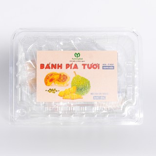 Bánh pía tươi mini Truyền Thống YummyDeli - vị đậm đà thân quen, vỏ bánh tươi thơm mềm - 240gr/Hộp 8 cáii )