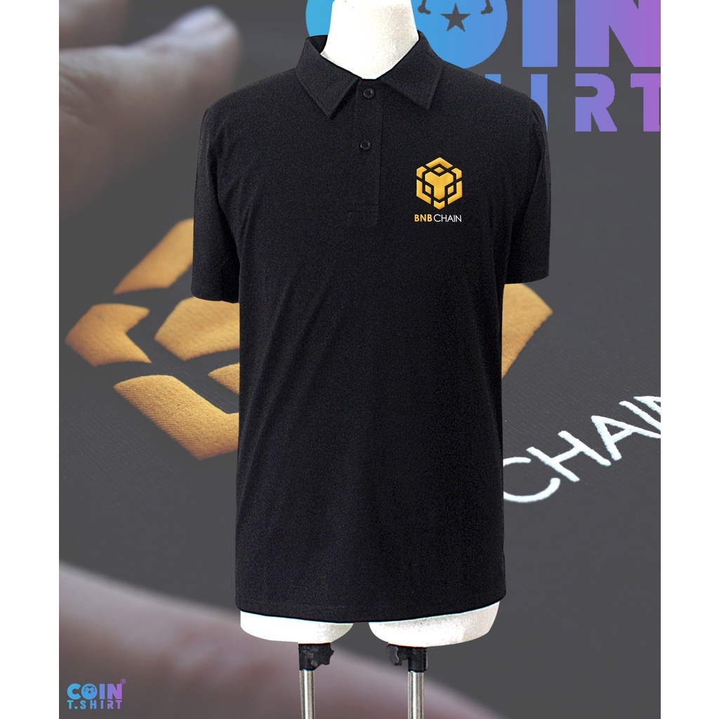 Áo Polo cao cấp BNB Chain, Binance, Bitcoin, CoinTshirt, Ethereum ETH