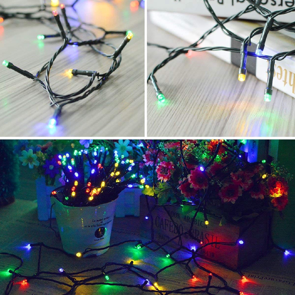 Dây đèn LED năng lượng mặt trời 10/20m chống nước dùng cho trang trí