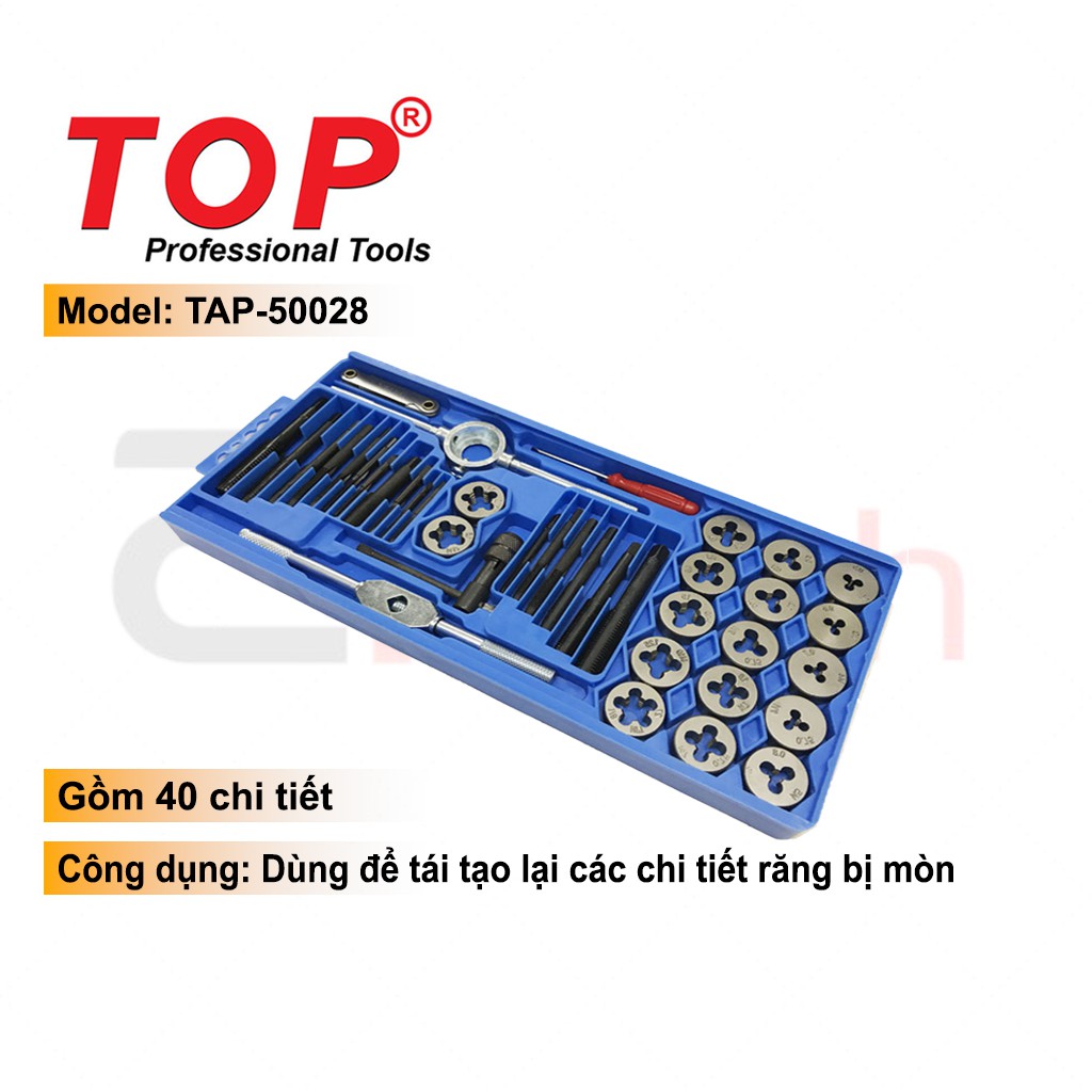Bộ Taro 40 Chi Tiết (M3 - M12) TOP - TAP-50028