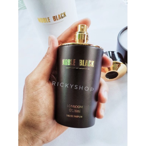 Nước Hoa Nam Nữ Unisex NOBLE BLACK LONKOOM 100ML Sang Trọng Thơm Dai Mùi hương Phấn Thơm