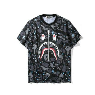[Freeship] Áo phông bape galaxy cá mập, t shirt bape galaxy cá mập