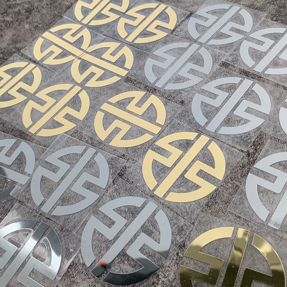 KAWASAKI Logo Sticker Nickel nguyên chất Chống ăn mòn Dán xe máy Decal trang trí chống thấm