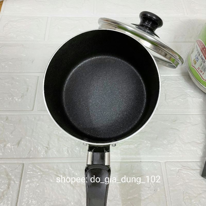 Nồi Nấu Bột, Xoong Khuấy Bột Chống Dính Cho Bé Size 12cm-14cm