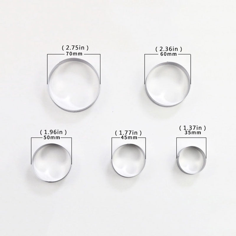 Bộ 5 khuôn tròn inox dùng để tạo hình cho bánh quy tiện lợi