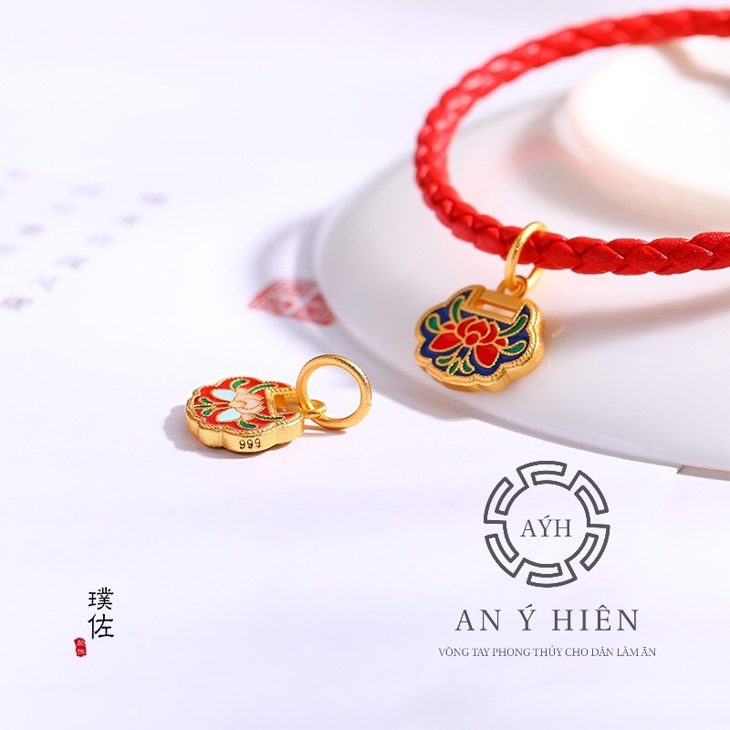 Charm Khóa hoa sen #C148