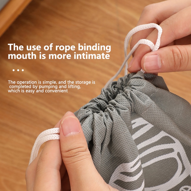 Túi đựng giày không dệt Túi chống thấm nước Túi du lịch Túi dây rút Tote Di động cho Giày cất giữ Giày tổ chức