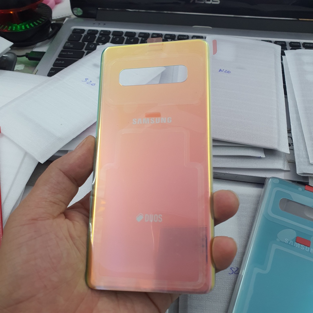 Nắp Lưng Kính Samsung S10 Plus Chính Hãng, Đủ Màu, Màu Zin Nguyên Bản Samsung
