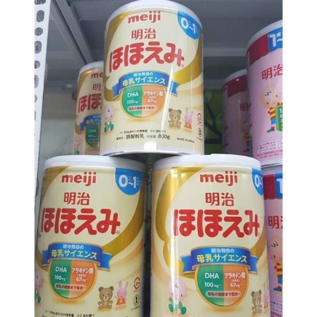 Mẫu Mới Sữa Meiji Nội Địa Nhật Số 0 800g Date 2021