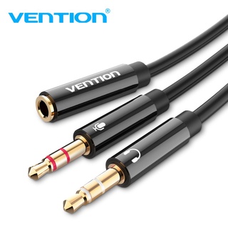 Dây cáp vention chia 2 cổng âm thanh 3.5mm