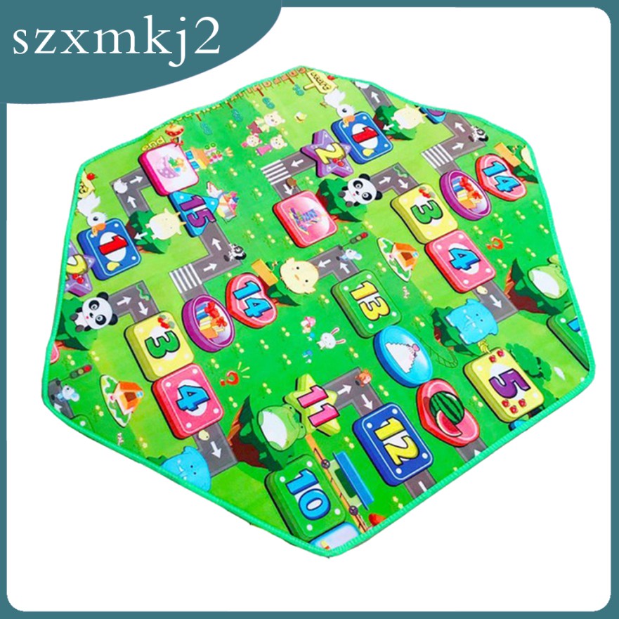 [szxmkj2] Thảm Lục Giác Hai Mặt Dễ Thương Cho Bé Chơi