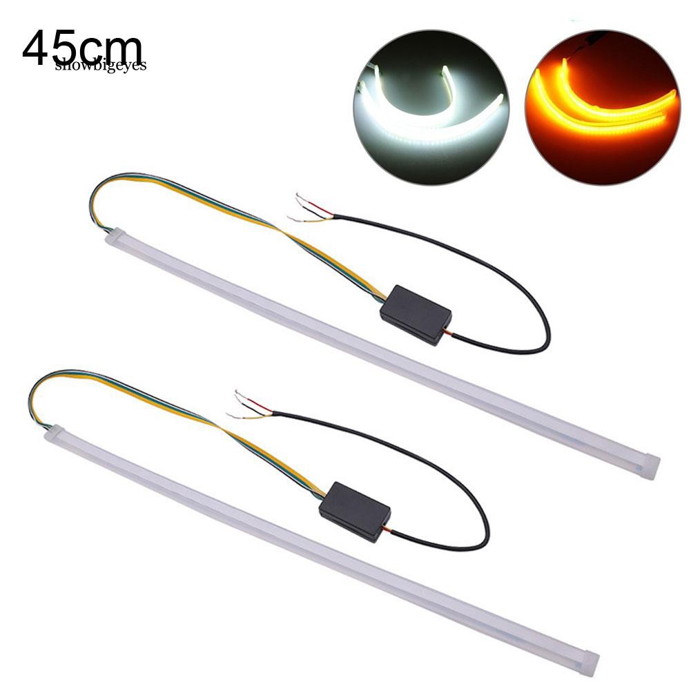 1 dải đèn LED ban ngày siêu mỏng 30 / 45 / 60cm cho xe hơi