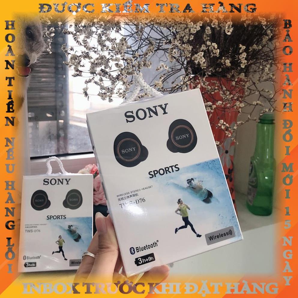 Tai Nghe bluetooth SONY 5.0 TWs- Loa bass như Loa Thùng tanhoang