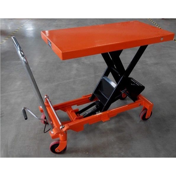 Xe nâng mặt bàn 1000kg 1 tấn nâng lên cao 1M TT1000