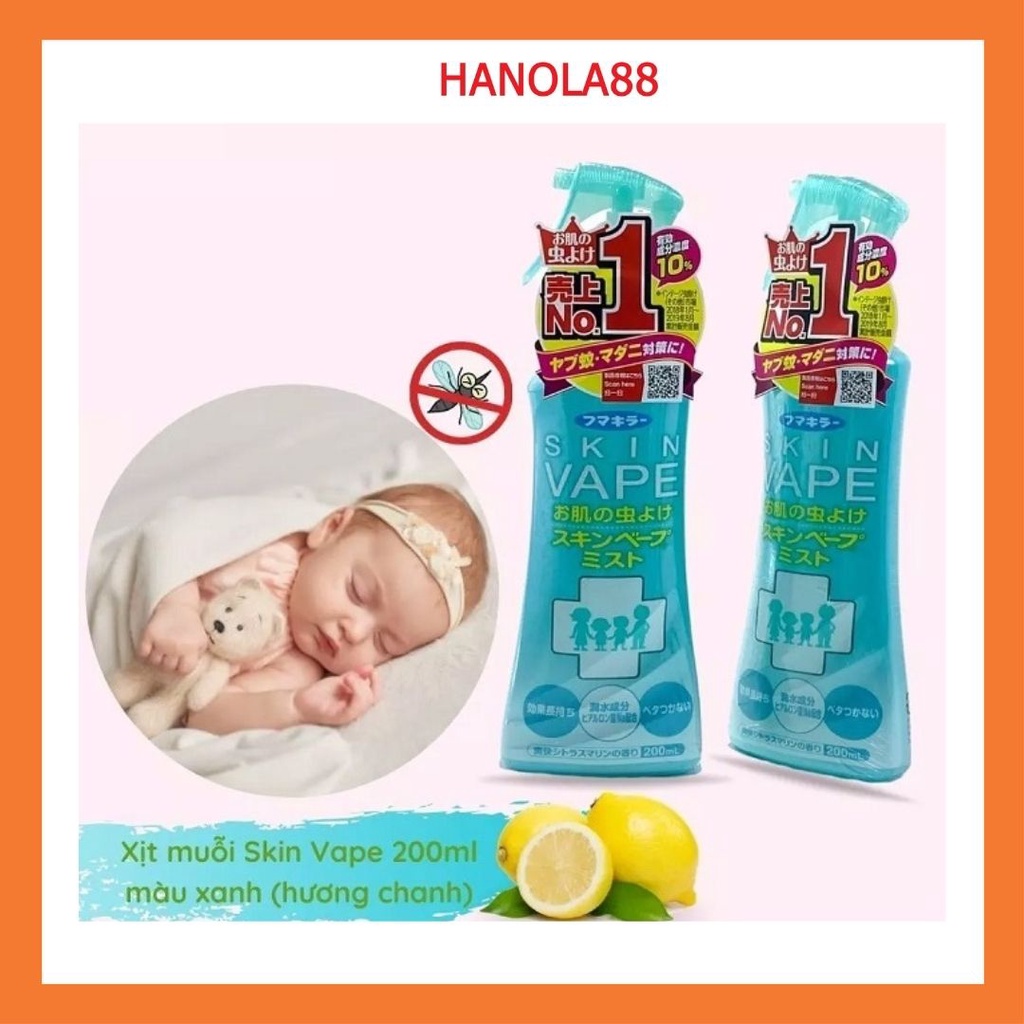 Xịt chống muỗi Nhật Skin Vape 200ml - Xịt chống muỗi và côn trùng