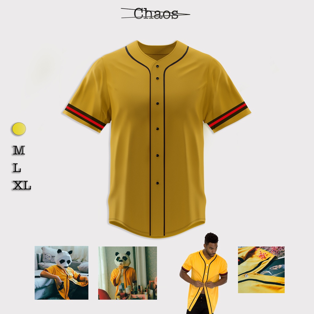 Áo Bóng Chày Thời Trang | Chaos - Form Á, oversize, Cotton