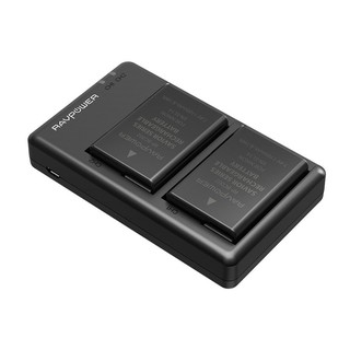 Bộ 2 pin 1 sạc máy ảnh 1100mah cho nikon en-el14, rp-bc002 hãng ravpower