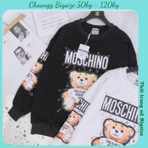 Ảnh thật ⚡️ Áo Nỉ Moschino Hàng Bigsize l1