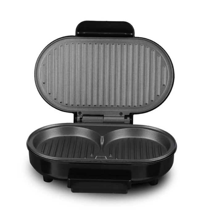 Máy Làm Bít Tết Đôi Cao Cấp 750W Máy Làm Bánh Sandwich, Trứng Chiên, Hamburger