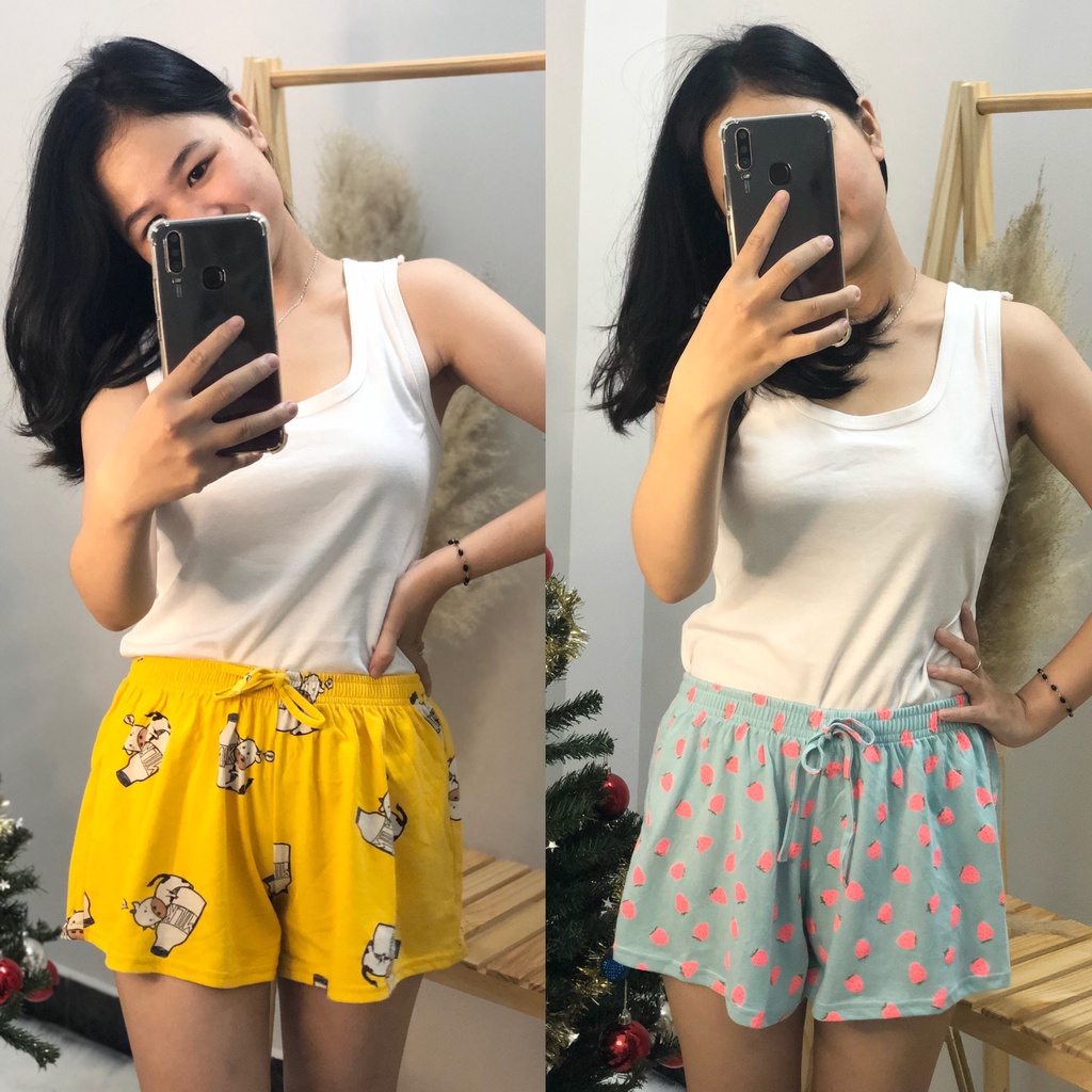 [Mã FAMARAL1 giảm 10K đơn 50K] Quần đùi nữ mặc nhà xinh xắn size từ 40-85kg