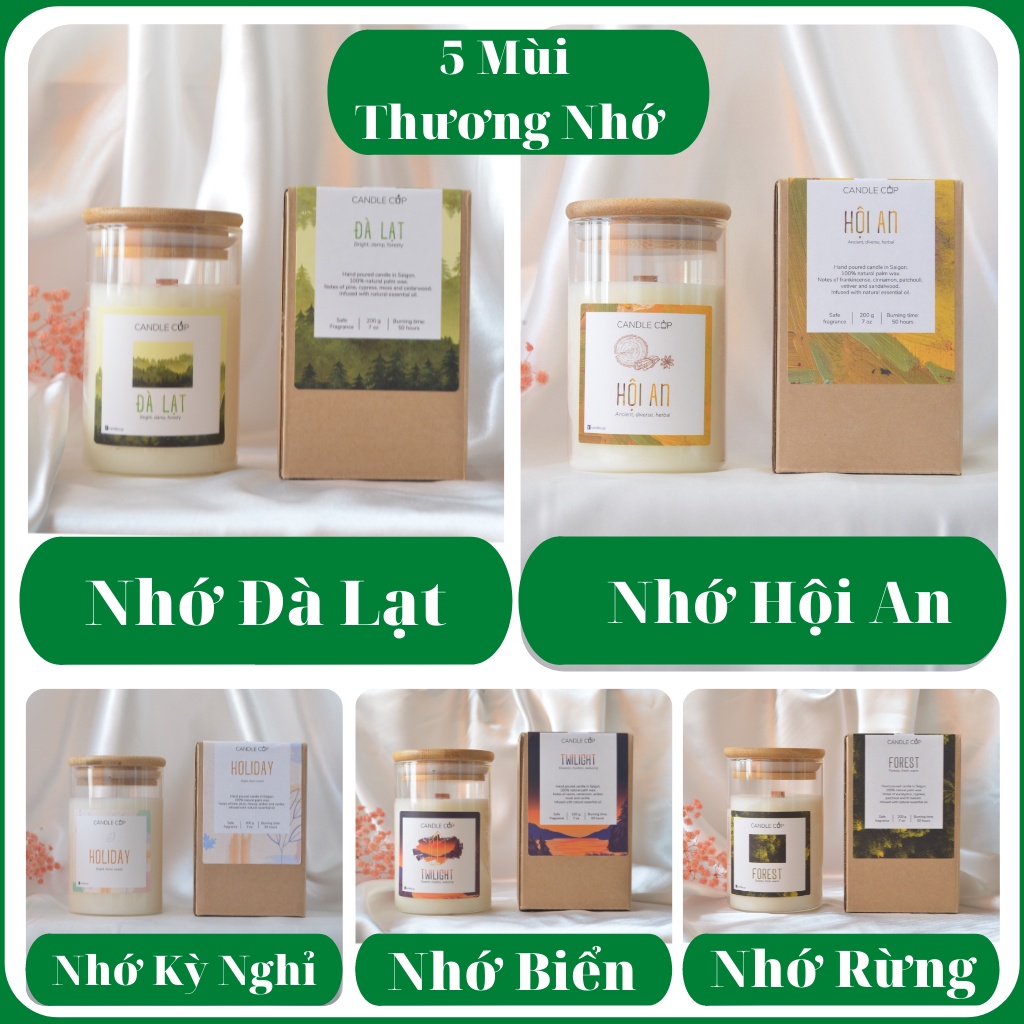 Nến Thơm Thiên Nhiên Candle Cup AGAYA - 100% Từ thiên nhiên - An toàn cho người sử dụng