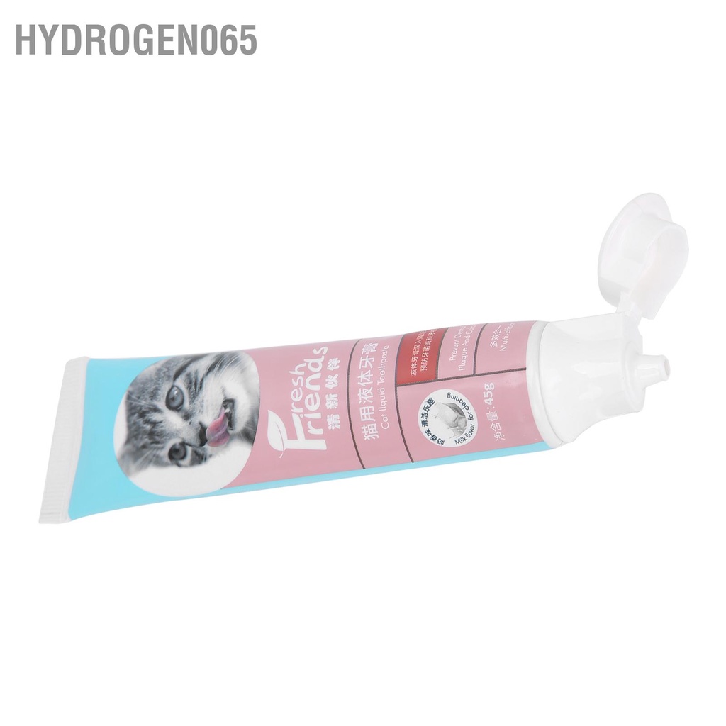 Hydrogen065 Bộ bàn chải đánh răng và kem Pet Cat Làm sạch Bàn đầu mềm Dụng cụ chăm sóc