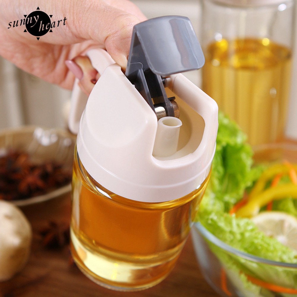 Bình Đựng Dầu Ăn / Giấm Chống Rò Rỉ Có Nắp Tự Động