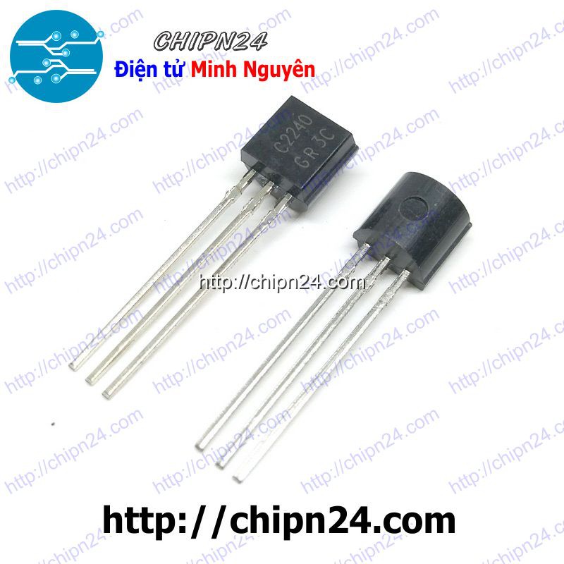 [2 CON] Transistor C2240 TO-92 NPN dòng điện 0.1A điện áp 120V