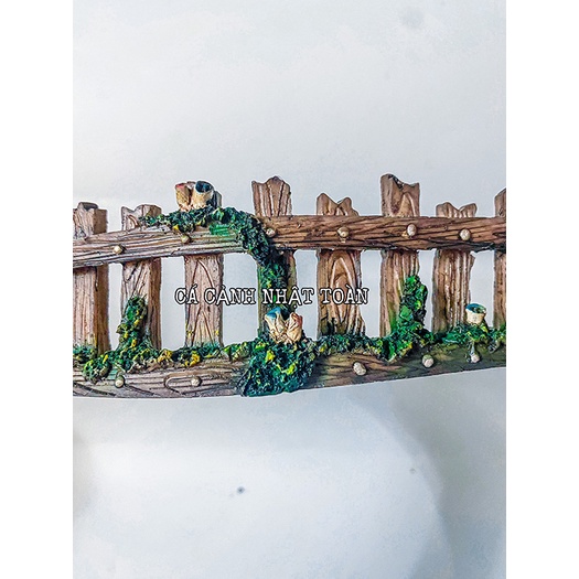 HÀNG RÀO TRANG TRÍ NON BỘ BỂ CÁ TIỂU CẢNH DÀI 18CM CAO 5CM