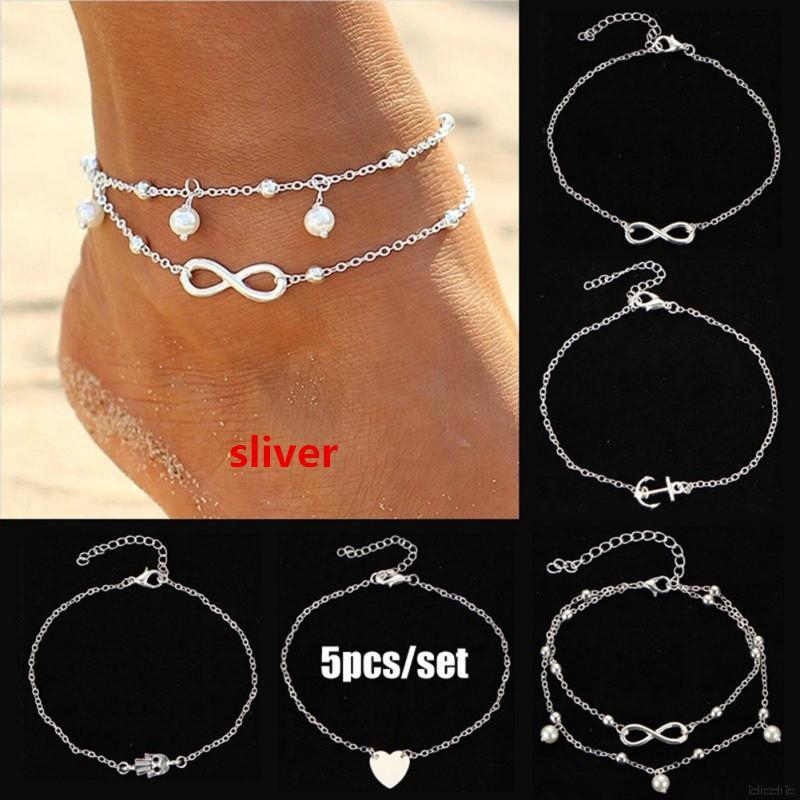 Set 5 lắc tay/ chân thời trang cho nữ | BigBuy360 - bigbuy360.vn