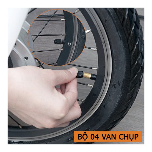 [HCM] - Bộ 4 nắp van chụp đầu vòi bơm hơi bánh xe | lốp xe ô tô xe hơi xe máy xe đạp