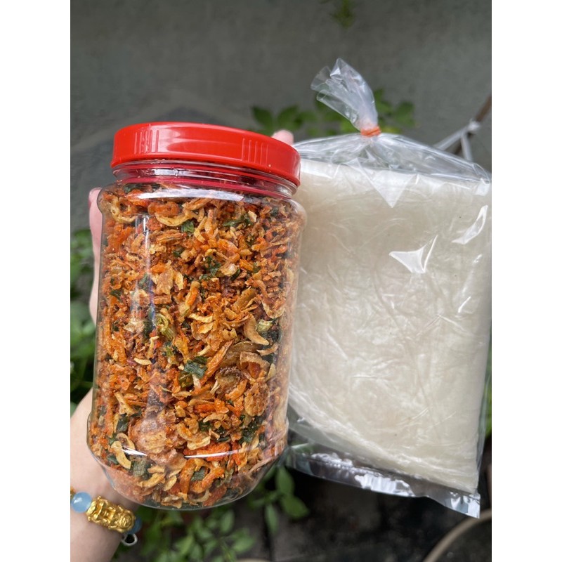 Đồ Ăn vặt - Muối tôm Hành Phi 200gr