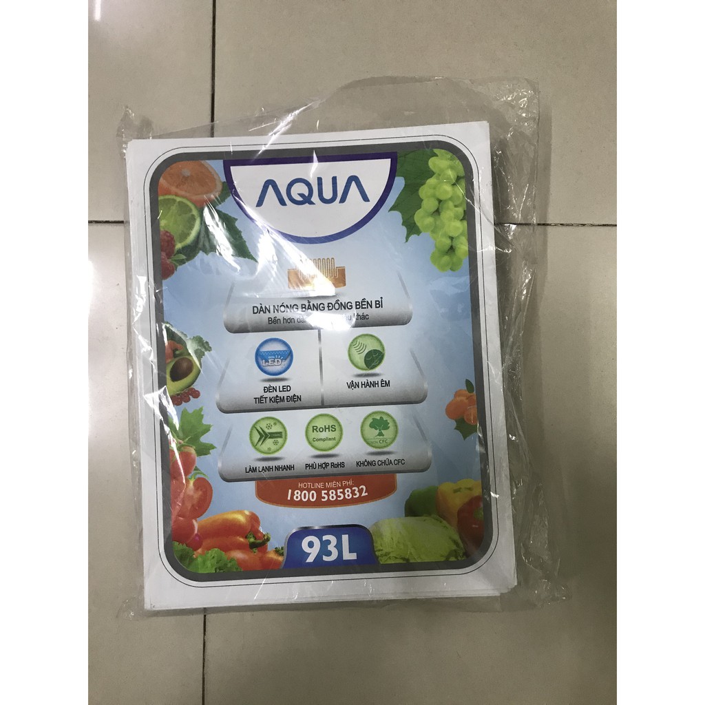 Miếng dán tủ lạnh mini Aqua - Tem dán tủ lạnh mini Aqua