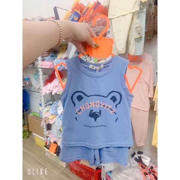 Bộ ba lỗ gấu xanh