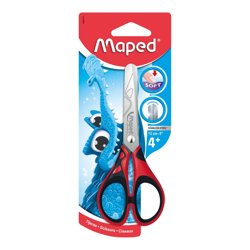 MAPED - Kéo học sinh PULSE SOFT 13cm - 1 cái [Chính hãng]