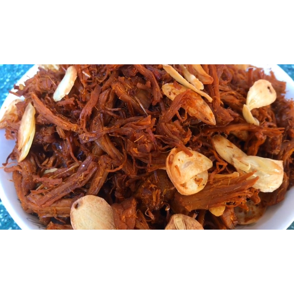 Heo khô cháy tỏi hũ 300G, lợn khô thơm ngon an toàn vệ sinh thực phẩm siêu ngon siêu rẻ tại Hà Nội | BigBuy360 - bigbuy360.vn