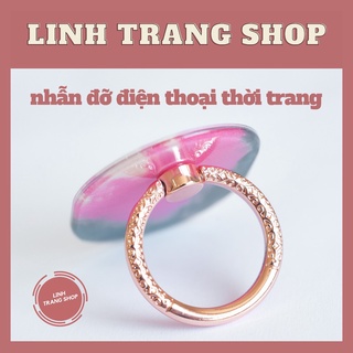 Nhẫn Đỡ Điện Thoại Xoay Lấp Lánh Thời Trang, Giá Đỡ Điện Thoại Tiện Lợi Nhỏ Gọn