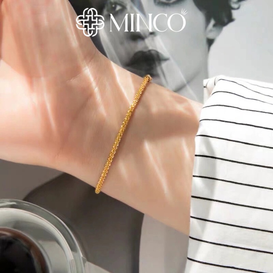 Lắc tay nữ lấp lánh nhỏ xinh Minco Accessories phụ kiện trang sức thời trang đơn giản VT20