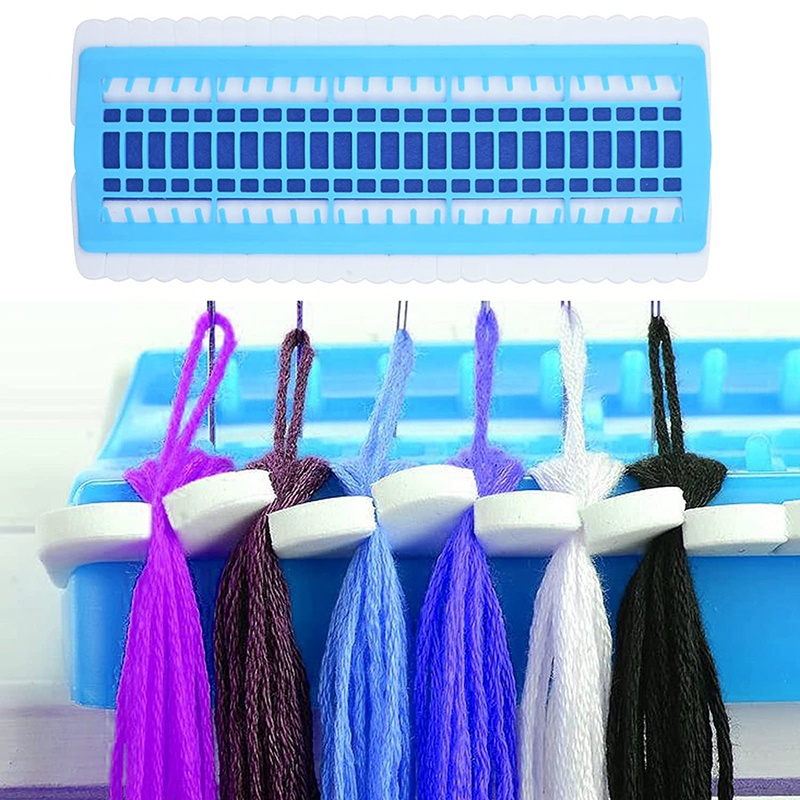 Set 50 vị trí sắp xếp chỉ thêu kèm thẻ giấy 15P màu xanh lam