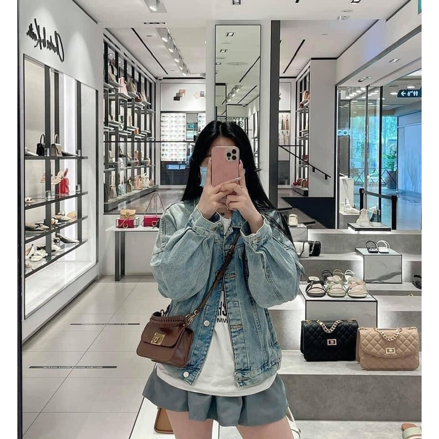 Túi xách nữ thời trang đeo chéo túi hộp size 19