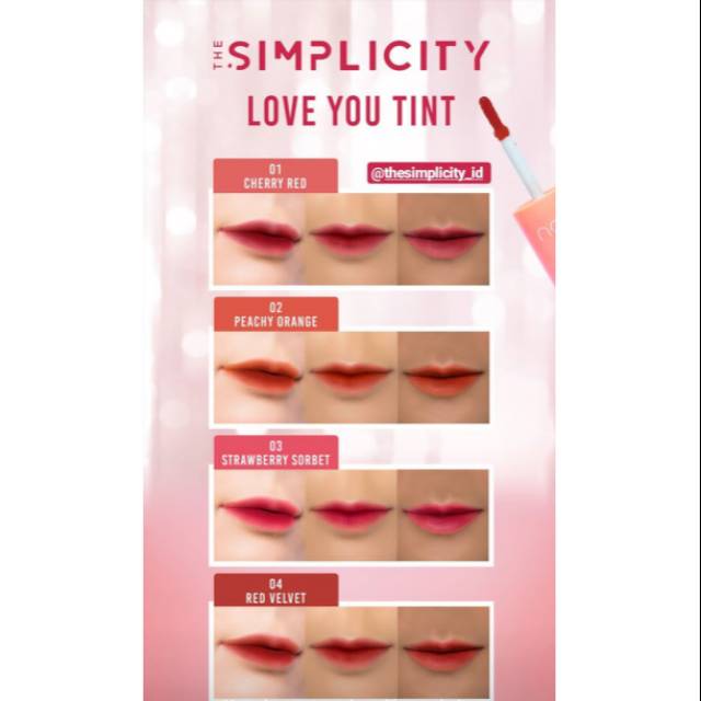 (hàng Mới Về) Son Tint Thiết Kế Hình Trái Tim Độc Đáo