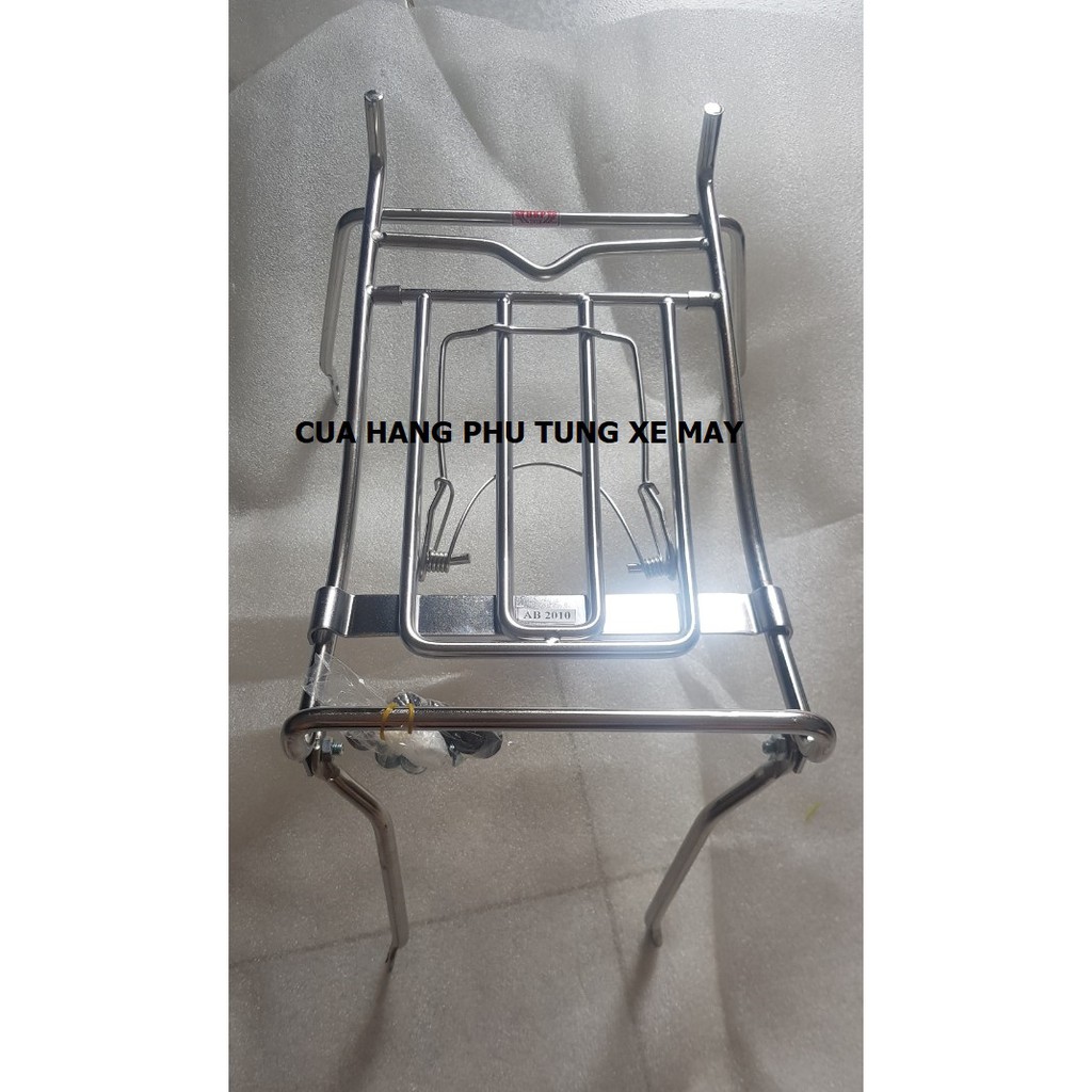BAGA GIỮA XE AIRBLADE 2010 NẮP XĂNG GIỮA INOX 10 LI