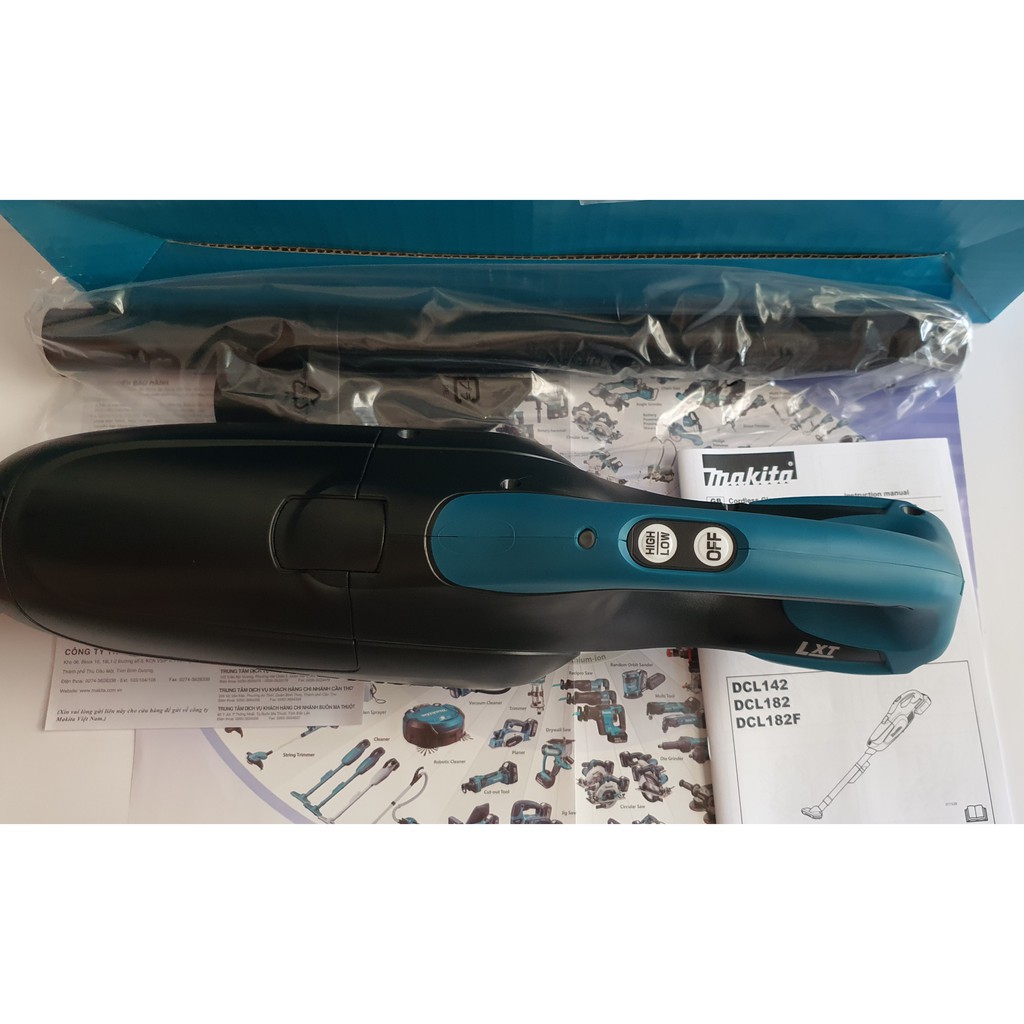 Máy hút bụi dùng pin Makita DCL182ZB - 18V . Màu Đen