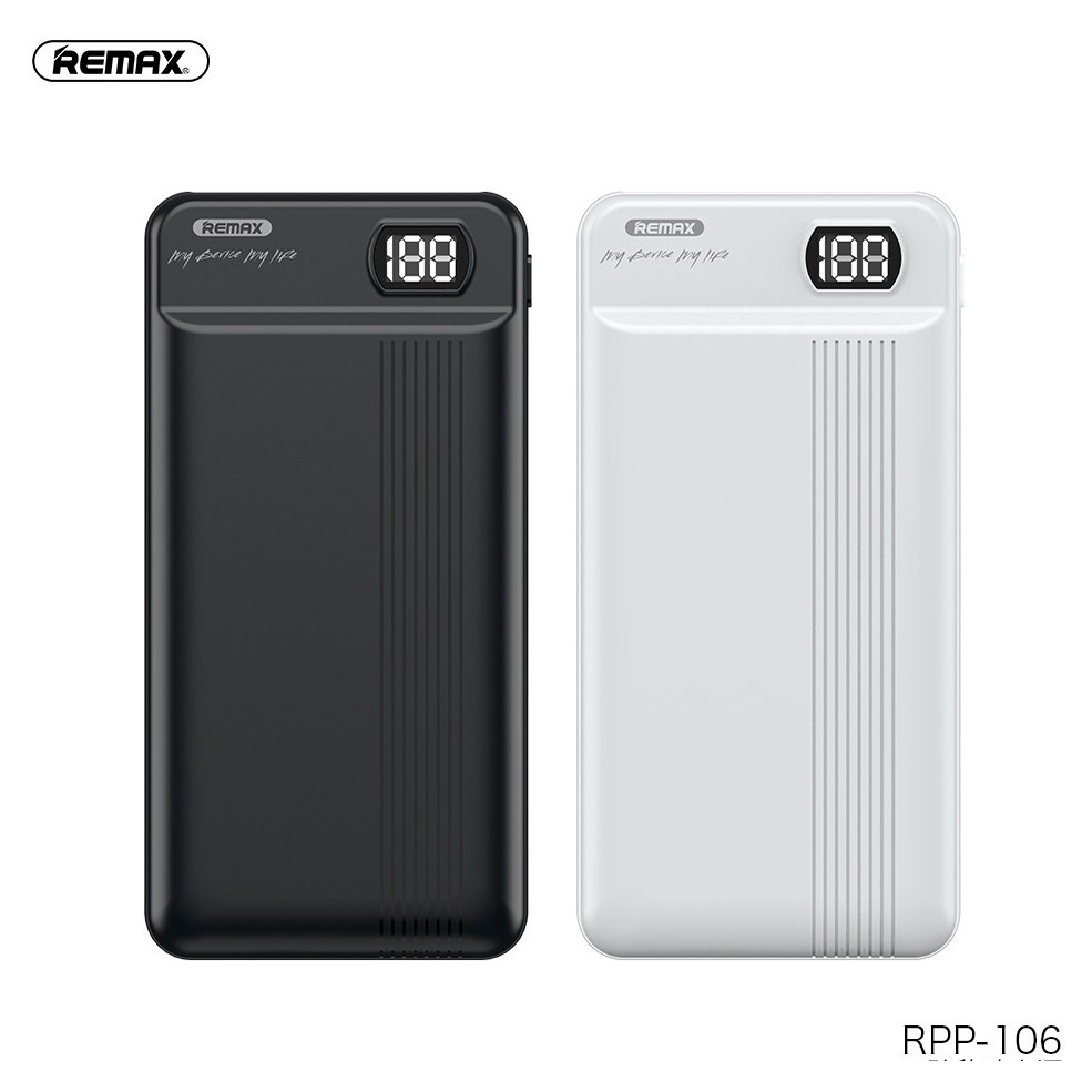 Pin Sạc Dự Phòng 20000mAh Remax RPP - 106 Chính Hãng Sạc Nhanh 5V-2A