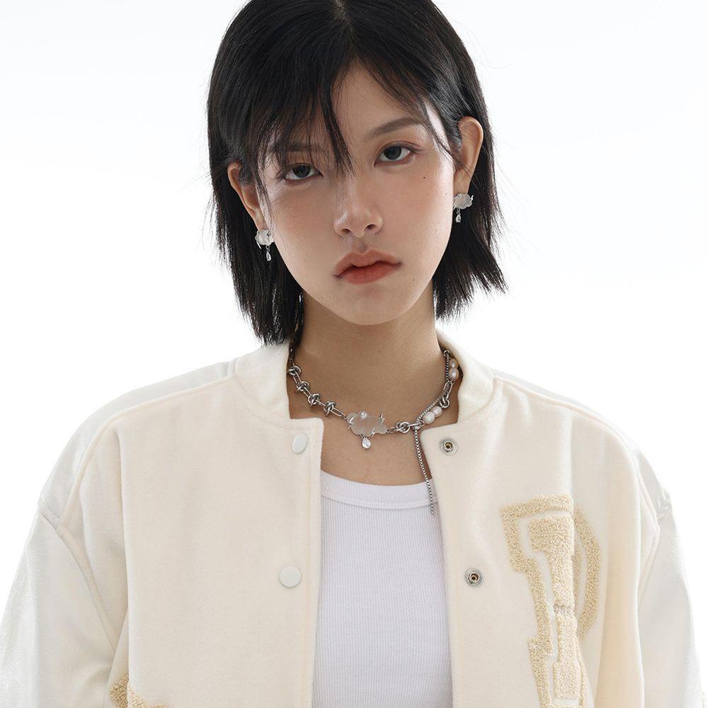 Bông Tai Hình Đám Mây Dễ Thương Sang Trọng Cho Nữ