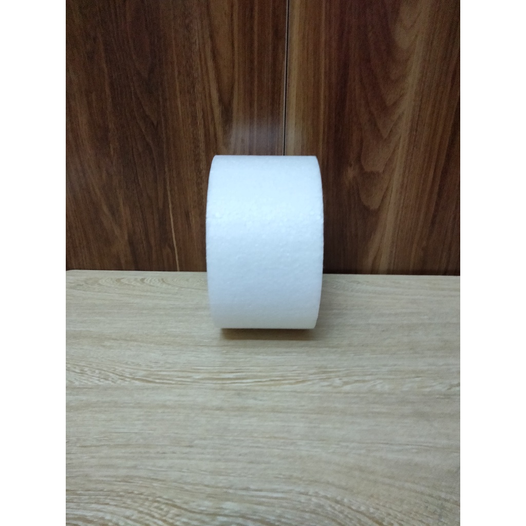 Xốp tròncứng cao 10cm luyện làm bánh kem, làm cháp ăn hỏi, chụp hình ( xốp cứng; H10cm)( shop nhận ship cod)