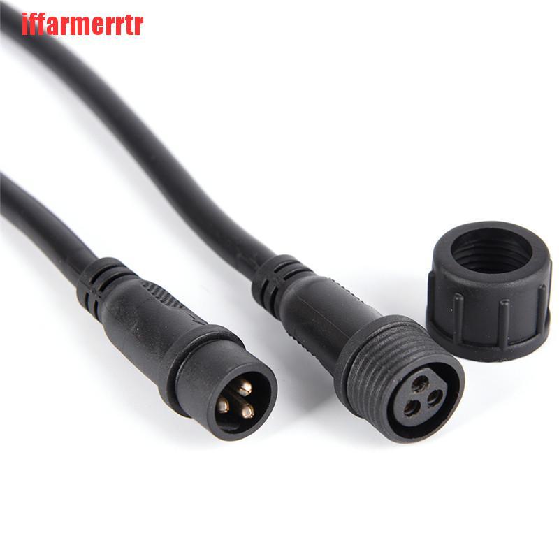 Đầu Nối Dài Cáp Led AC 3Pin 18AWG Chống Nước IP65 Tiện dụng | BigBuy360 - bigbuy360.vn
